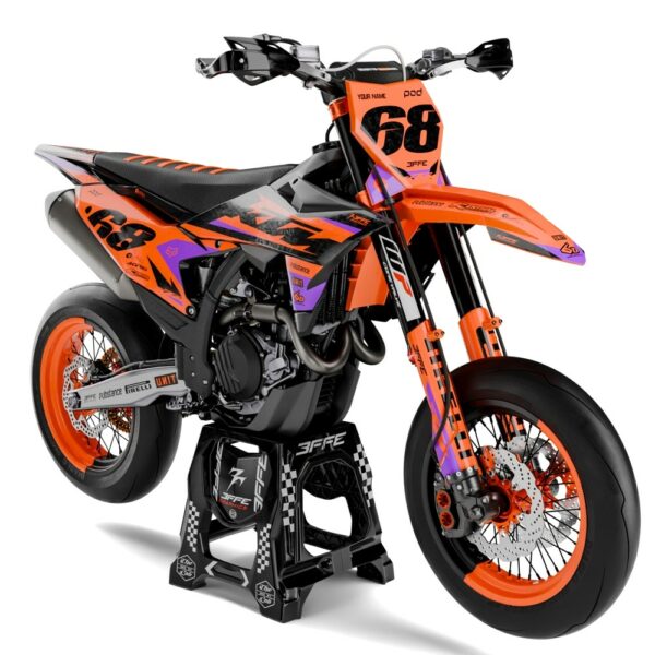 3FGRAPHICS-OFF ROAD-KTM-EDGEFLOW-ORANGE-PURPLE-FRONT1